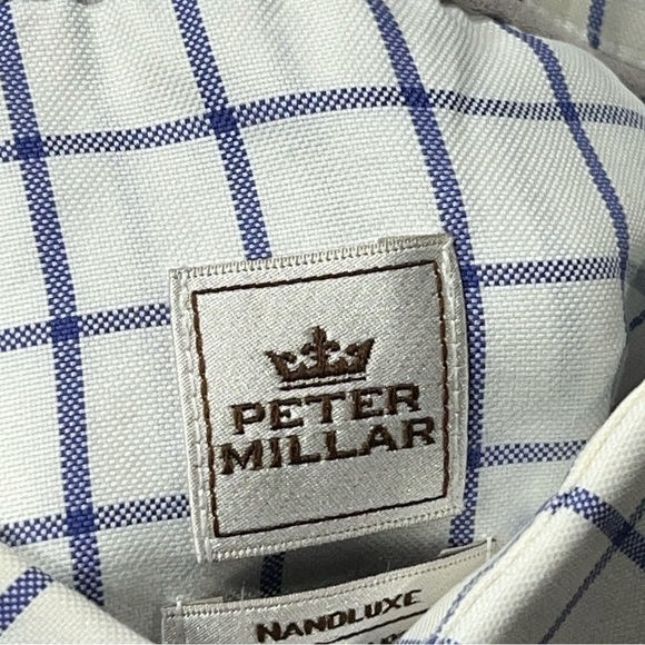 Peter Millar Checkered Mens Dress Suit Preppy Long Sleeve Golf Golfer - Picture 6 of 6
